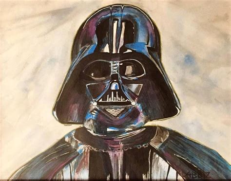 Original Darth Vader Painting By D Bblz Etsy