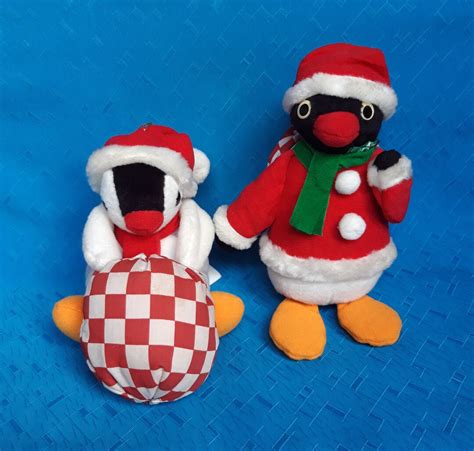 Vintage Christmas Pingu Pinga Set Plush Stuffed Doll Soft Toy - Etsy