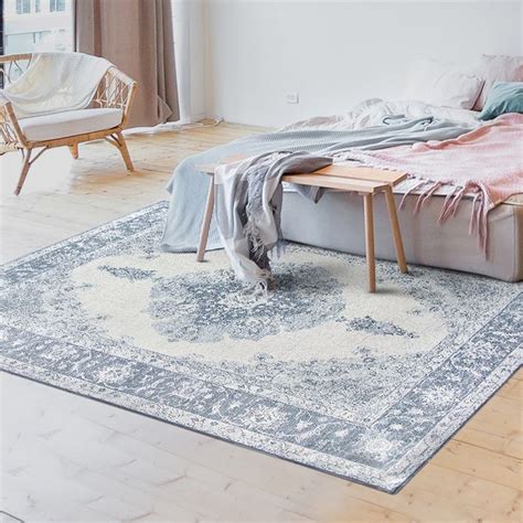 Ruggable Washable 8x10 Area Rug Parisa Blue Joann Ruggable Washable Area Rugs Area Rugs