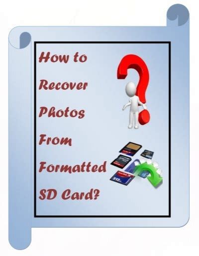 How To Recover Photos From Formatted Sd Card