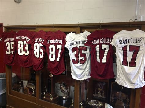 UMass FB Gets Special Boston Jerseys