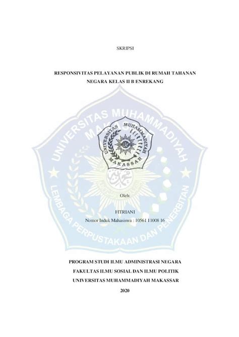 PDF SKRIPSI Universitas Muhammadiyah Makassarsesuai Dengan Standar