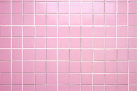 Premium Photo Pink Tile Wall Chequered Bathroom Floor Texture