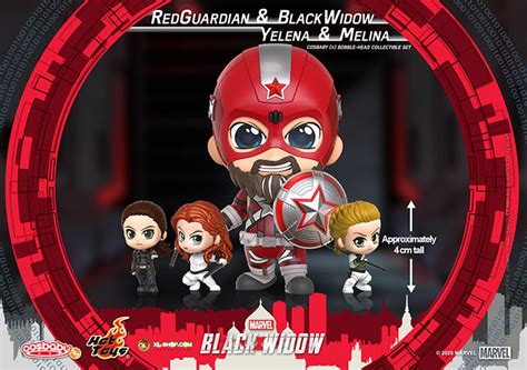 Hot Toys Cosb Red Guardian Black Widow Yelena And Melina Cosbaby S Bobble Head