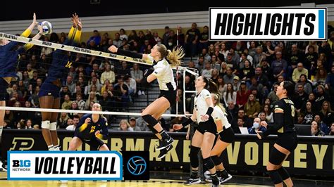 Michigan At Purdue Highlights Big Ten Volleyball Nov