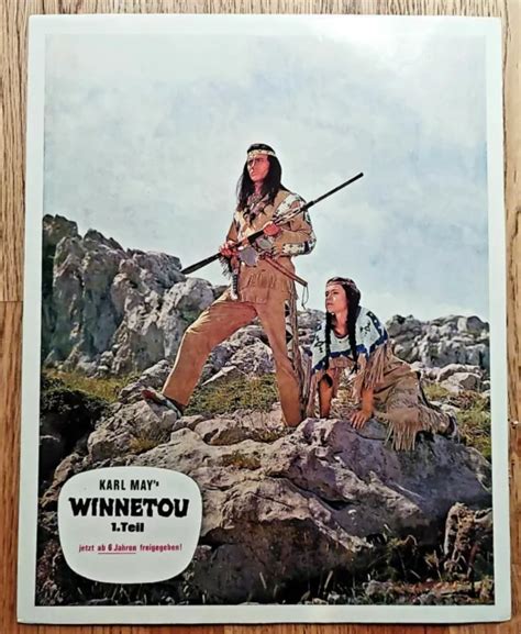 ORIGINAL KINO AUSHANGFOTO KARL May Winnetou Teil 1 Mit Pierre Brice