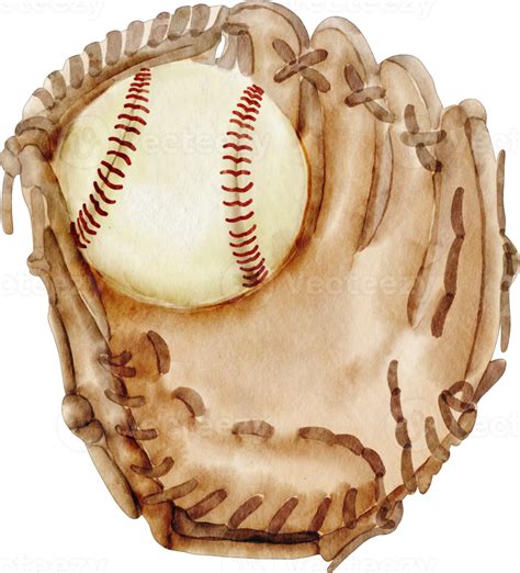 Watercolor Baseball Glove 16535128 Png