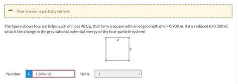 Solved The Figure Shows Four Particles Each Of Mass G Chegg