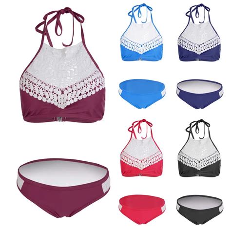 Vertvie Female Lace Sexy Thong Micro Bikini Set Swimwear Women Bathing