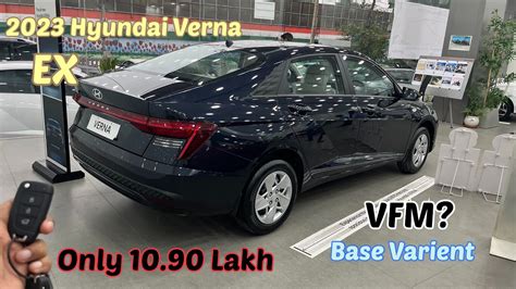 New 2023 Hyundai VERNA EXSedan King आ गईसरफ 10 90 लख verna2023