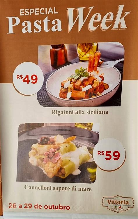 Carta Del Restaurante Vittoria Ditalia Bras Lia