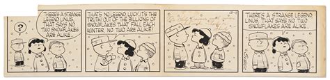 Lot Detail Early 1956 Peanuts Comic Strip Hand Drawn By Charles