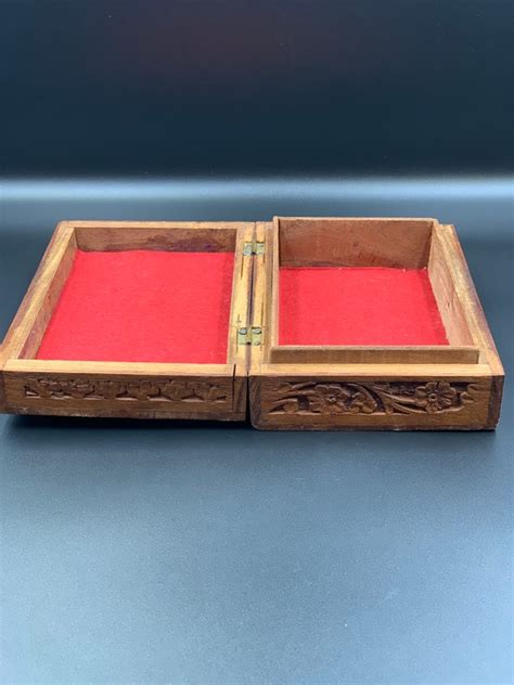 Beautiful Handmade Wooden Keepsake Jewelry Box Made Gem