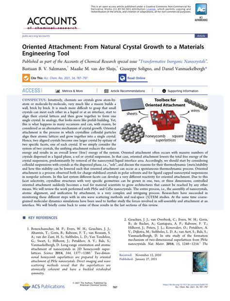 oriented attachment  natural crystal growth   materials