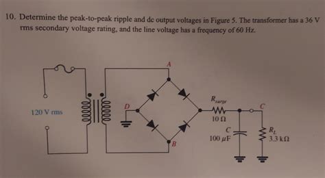 Solved Determine The Peak To Peak Ripple An