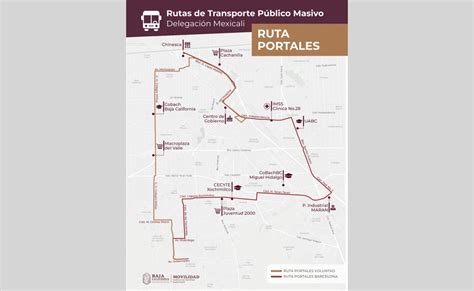 Anuncia Imos Inicio De Ruta De Transporte P Blico Portales En Mexicali