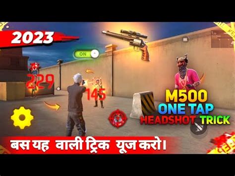 M500 ONETAP HEADSHOT TIPS AND TRICKS FREE FIRE ME HEADSHOT KAISE