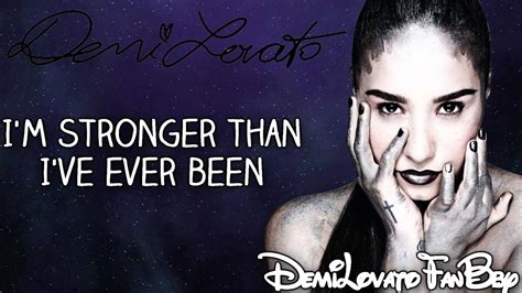 Demi Lovato Warrior Lyrics On Screen Hd Youtube