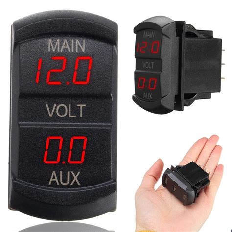 Aliexpress Buy 12 24V Universal Car Boat Voltage Gauge Monitor 10