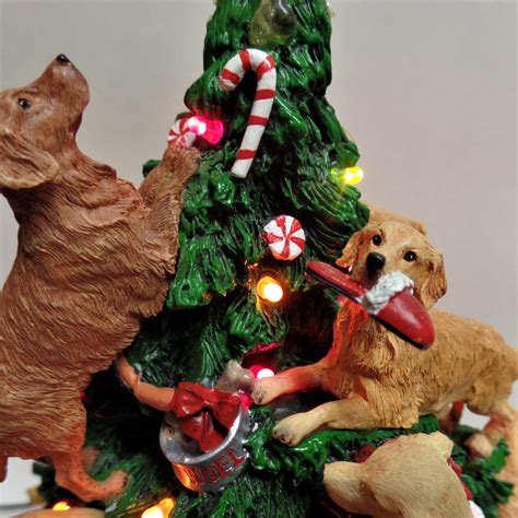 Golden Retriever Christmas Tree By Danbury Mint Rare Etsy