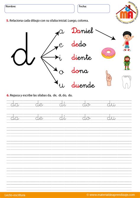 Actividades Con La Letra D