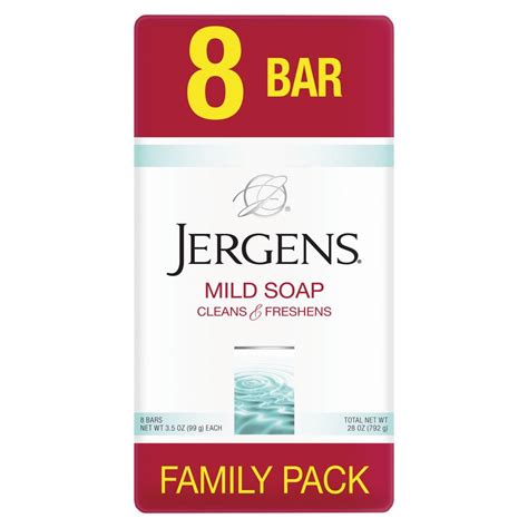 Jergens Bar Soap Mild Soap, 8 ct - Walmart.com - Walmart.com