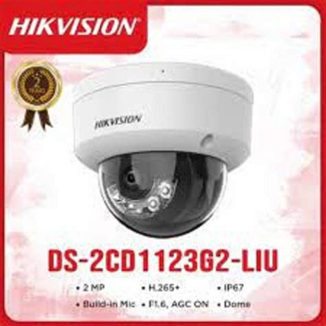 Jual Hikvision Ip Camera Mp Indoor Ds Cd G Liu Dome Dual Light