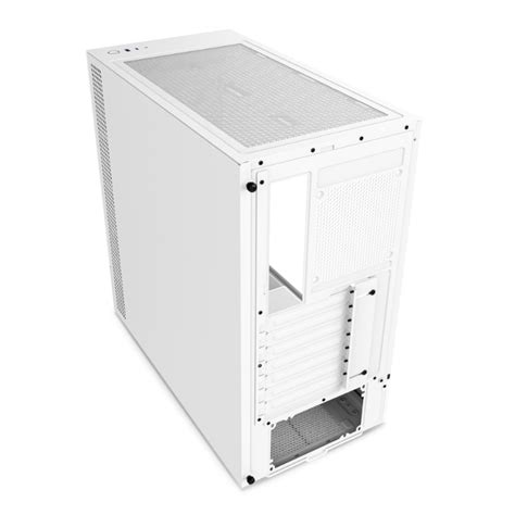 Nzxt H Elite Tempered Glass Mid Tower Atx Case White Cc H Ew