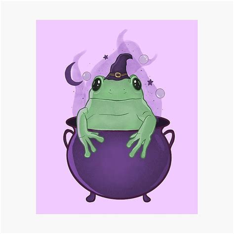 Spooky Halloween Frog Graphic Print By Kaylafaganart Halloween Frogs