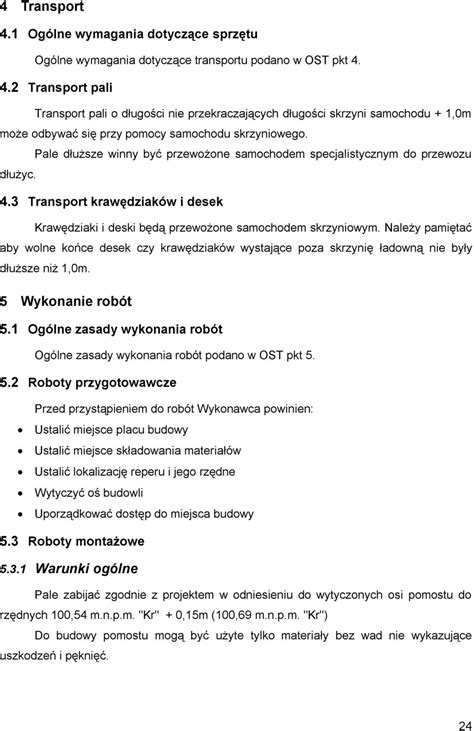 Szczegółowa specyfikacja techniczna SST 01 PDF Darmowe pobieranie