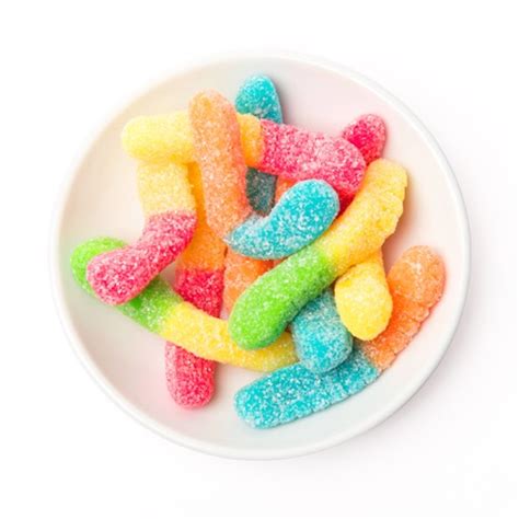 Gummi Sour Neon Mini Worms GiftyThings Panamá