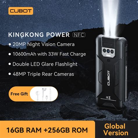 Cubot KingKong Power Smartphone Robusto Prova D Gua Android 13 16GB De