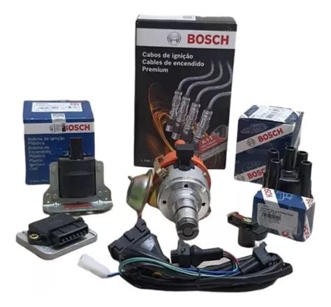 Kit Igni O Fusca Hall Tampa E Rotor Bosch Cabos De Vela