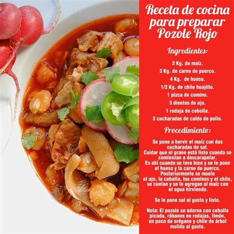 Receta De Cocina Para Preparar Pozole Rojo Pozole Rojo Receta Pozole