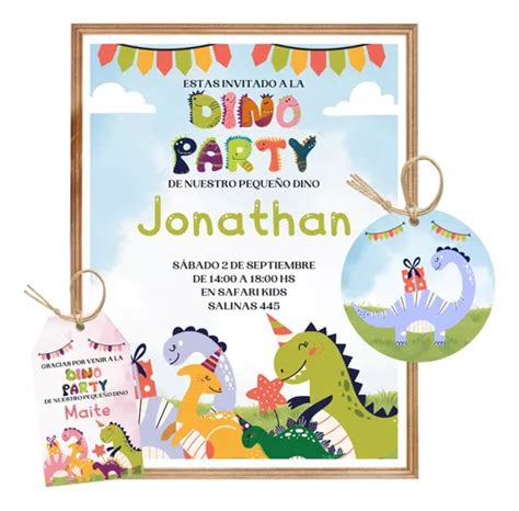 Kit Imprimible Dinosaurios Party Dino Textos Editables