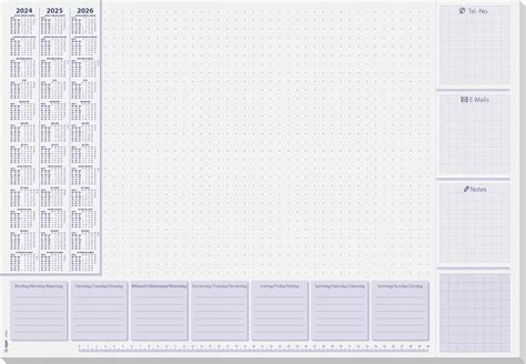 Papierowa podkładka na biurko SIGEL HO355 z kalendarzem na 3 lata A2