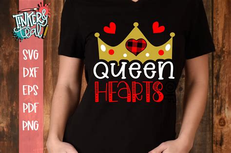 Queen Of Hearts Valentine Svg 416067 Svgs Design Bundles