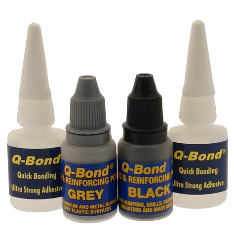 Q BOND SMALL ADHESIVE KIT ULTRA STRONG ADHESIVE WITH GREY BLACK