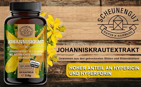 Johanniskraut Kapseln 180 Stück Je 5000mg Wichtig 10 1 Extrakt