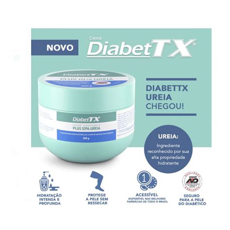 Creme Hidratante DiabetTX Plus 10 Ureia Submarino