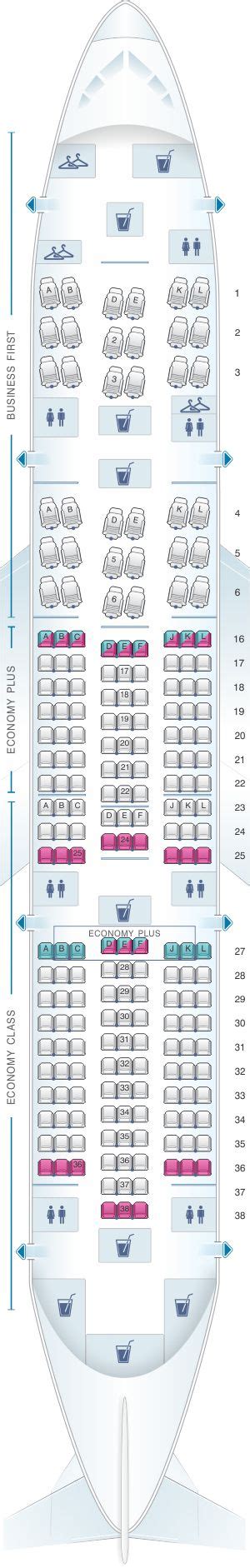 Seat Map United Airlines Boeing B United Airlines Airlines Boeing