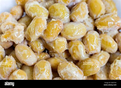 Close Up Of Fermented Soybeans Known As Natto In Japan Stock Photo Alamy