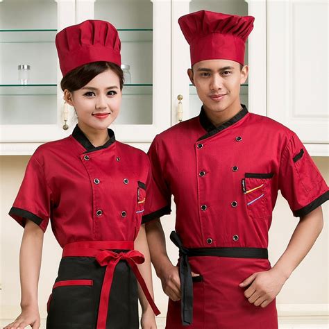 High Quality 2018 Summer Short Sleeved Chef Service Jackte Hotel Working Wear Restaurant Work