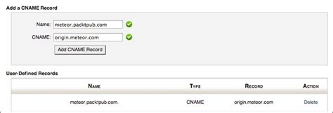 Deploying To Meteor Using A Cname Redirect Meteor Cookbook