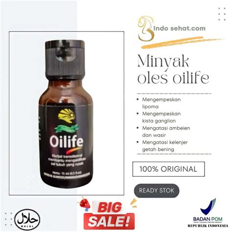 Penghilang Benjolan Dalam Hari Minyak Oles Oilife Original