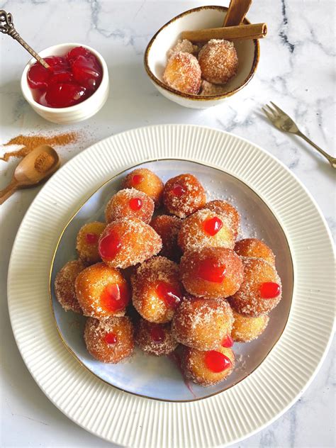 Mini Doughnut Holes No Yeast Recipe Loveandflourbypooja