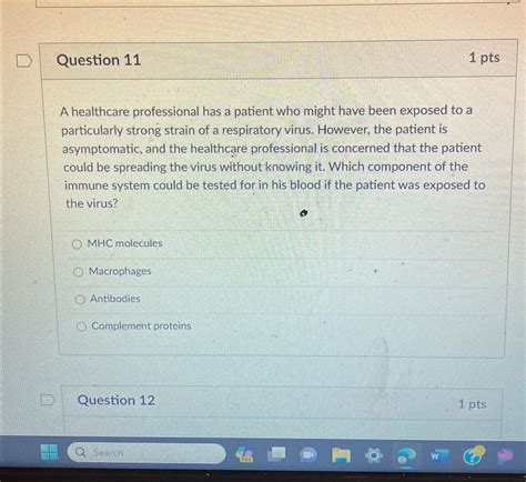 Solved Question 111 PtsA Healthcare Professional Has A Chegg