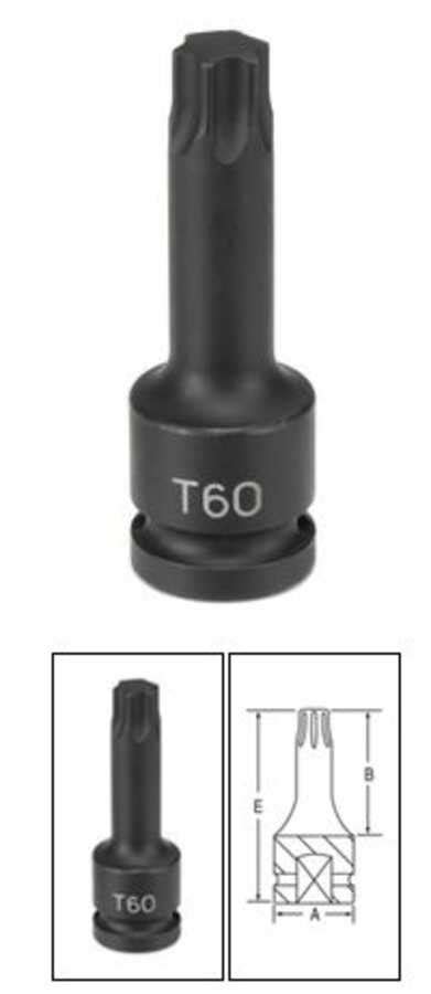 38 Drive X T47 Internal Torx Impact Driver Sunex Tools 3670s7