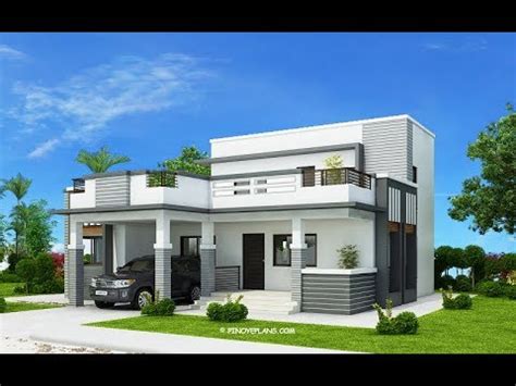 Roof Deck Simple Modern Two Storey House Designs - It can fit two ...