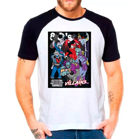 Camiseta Vil Es Vingador Esqueleto Caverna Drag O Masculina